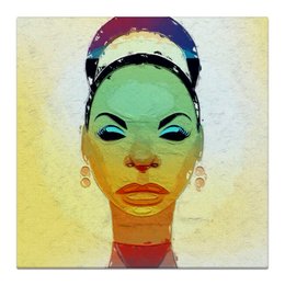 Заказать холст в Москве. Холст 30x30 Nina Simone от Just kidding - готовые дизайны и нанесение принтов.