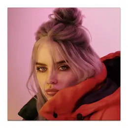 Заказать холст в Москве. Холст 30x30 Billie Eilish от Jimmy Flash - готовые дизайны и нанесение принтов.