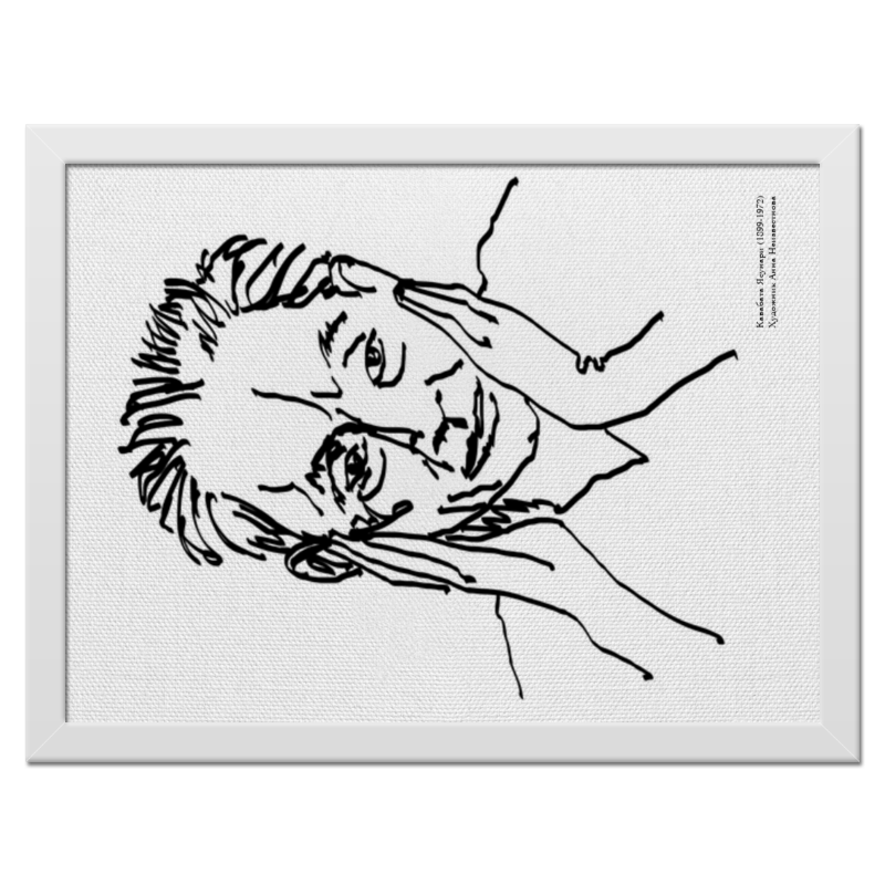 Printio Холст 30×40 Портрет писателя я.кавабата | автор а.неизвестнова кавабата ясунари элегия
