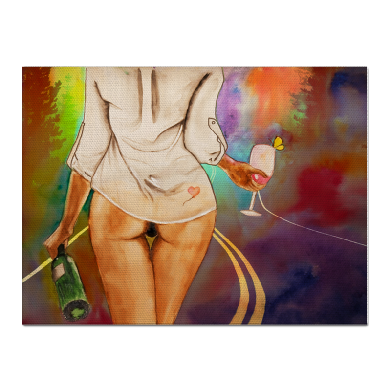 Printio Холст 30×40 Радужные перспективы printio футболка классическая футболка девушка с бутылкой вина