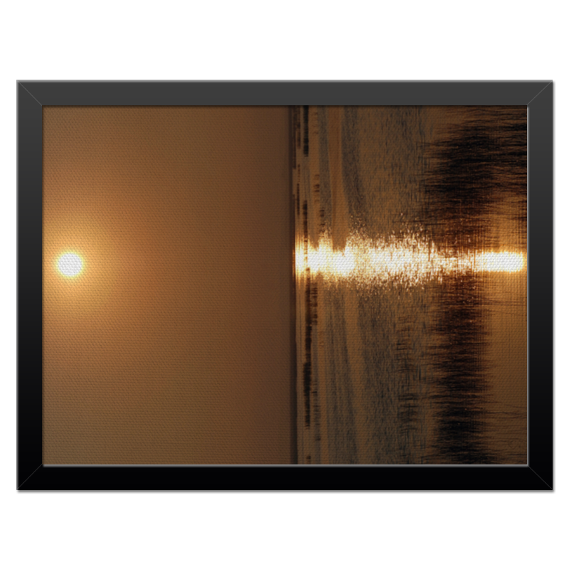 Printio Холст 30×40 Восход радуга в свете солнца