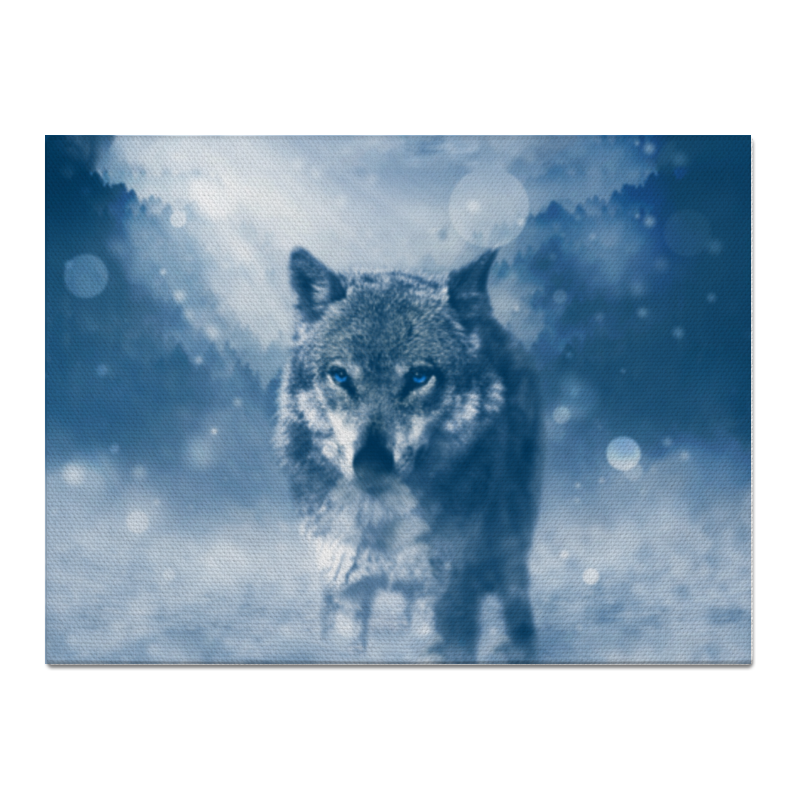 Printio Холст 30×40 Волк с голубыми глазами printio холст 30×40 белый волк