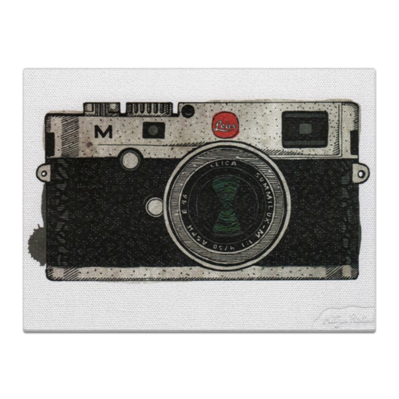 цена Printio Холст 30×40 Фотоаппарат