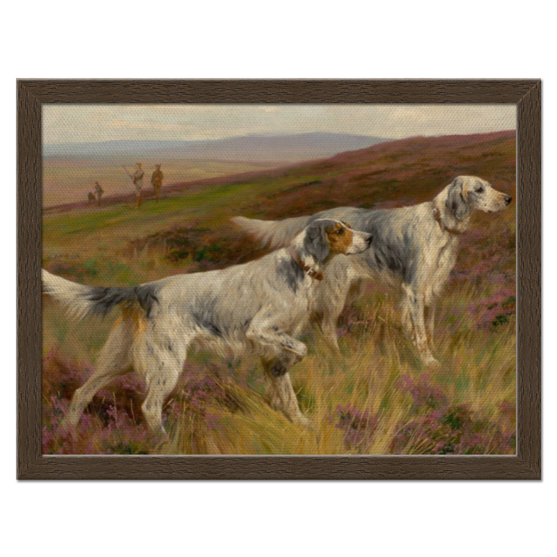 Printio Холст 30×40 Охота с собаками подарочное настенное панно охота на оленя с собаками