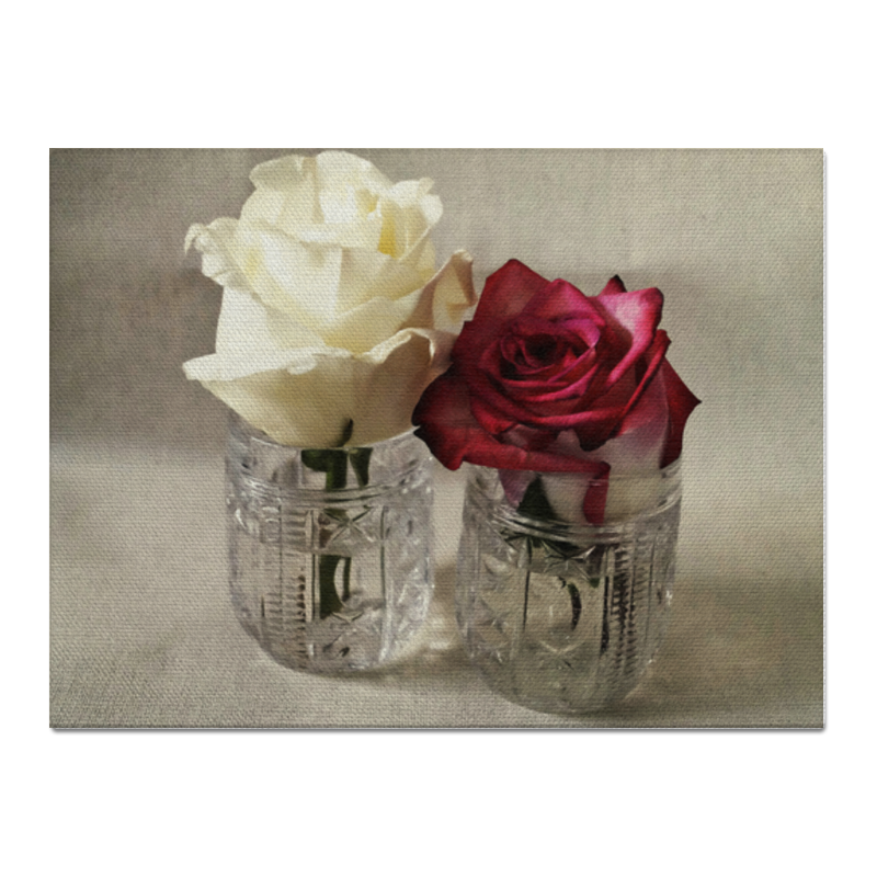 Printio Холст 30×40 Хрусталь и розы