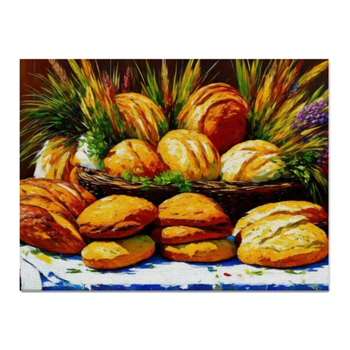 Заказать холст в Москве. Холст 30x40 свежий хлеб от liza-shatoper@mail.ru - готовые дизайны и нанесение принтов.