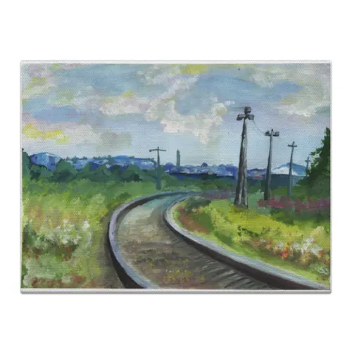Заказать холст в Москве. Холст 30x40 заброшеная железная дорога  от karas2001@list.ru - готовые дизайны и нанесение принтов.