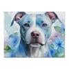 Заказать холст в Москве. Холст 30x40 портрет собаки в голубых тонах от liza-shatoper@mail.ru - готовые дизайны и нанесение принтов.