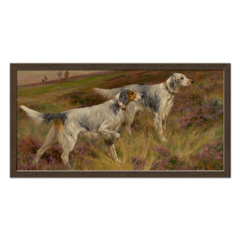 Printio Холст 30×60 Охота с собаками подарочное настенное панно охота на оленя с собаками