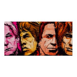 Заказать холст в Москве. Холст 30x60 Rolling Stones от Just kidding - готовые дизайны и нанесение принтов.