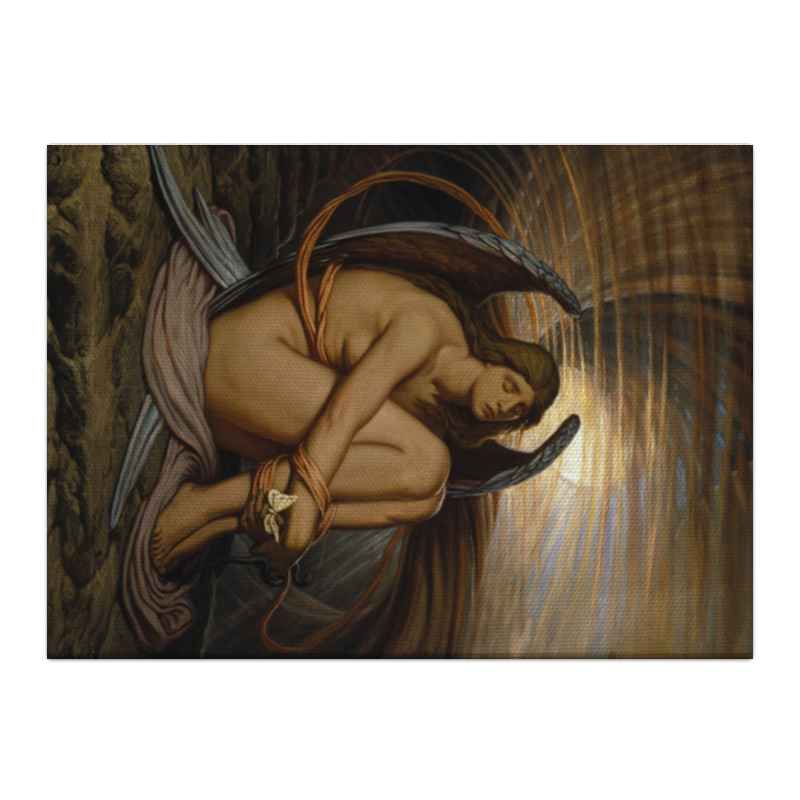 лесли веддер костяное веретено Printio Холст 40×55 Душа в рабстве (илайхью веддер)