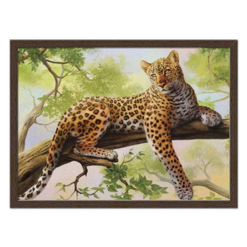 Printio Холст 40×55 Леопард printio холст 40×55 радужный леопард