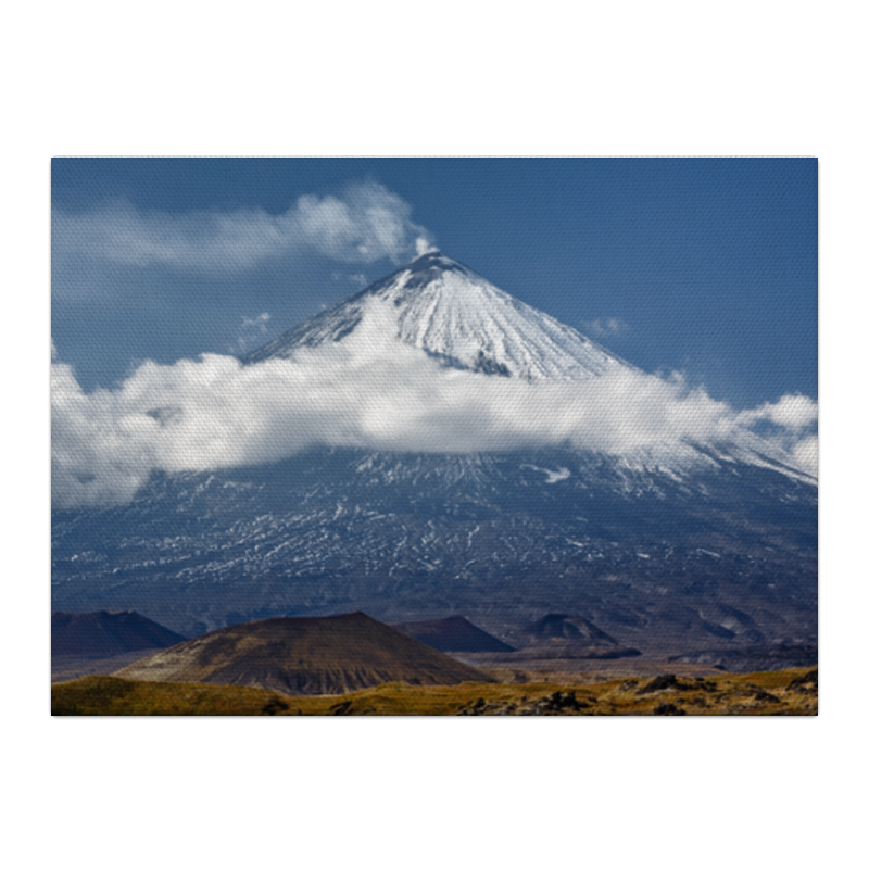 Printio Холст 40×55 Камчатка, осенний пейзаж, извержение вулкана printio холст 30×30 камчатка осенний пейзаж извержение вулкана