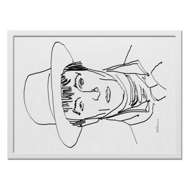 Printio Холст 40×55 Портрет саши соколова | автор а.неизвестнова