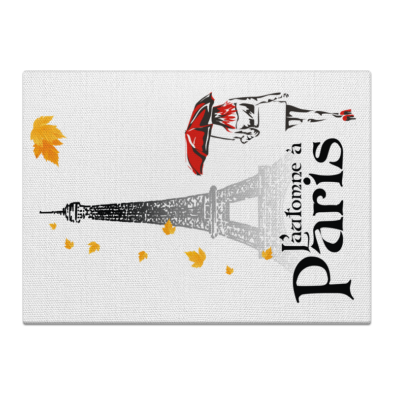 Printio Холст 40×55 Осень в париже.