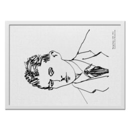 Заказать холст в Москве. Холст 40x55 Портрет писателя Ф.Кафки | Автор А.Неизвестнова от Apfelbaum - готовые дизайны и нанесение принтов.