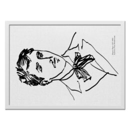 Заказать холст в Москве. Холст 40x55 Портрет Марселя Пруста | Автор А.Неизвестнова от Apfelbaum - готовые дизайны и нанесение принтов.