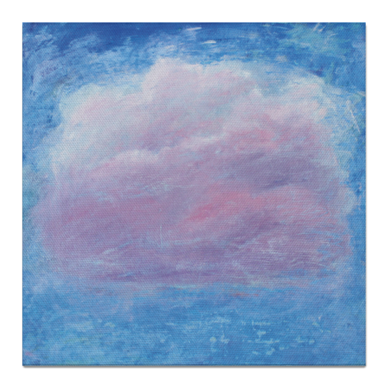 Printio Холст 50×50 Розовое облако на небе