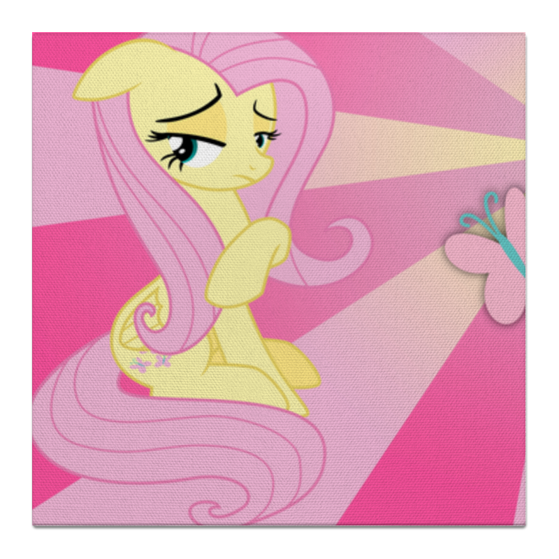 Printio Холст 50×50 Fluttershy color line printio гобелен 180х145 fluttershy color line