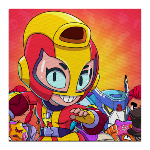 Заказать холст в Москве. Холст 50x50 BRAWL STARS MAX от geekbox - готовые дизайны и нанесение принтов.