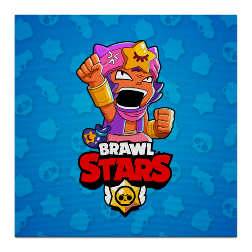 Заказать холст в Москве. Холст 50x50 BRAWL STARS SANDY  от geekbox - готовые дизайны и нанесение принтов.