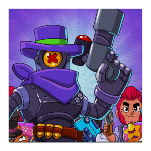 Заказать холст в Москве. Холст 50x50 BRAWL STARS RICOCHET от geekbox - готовые дизайны и нанесение принтов.