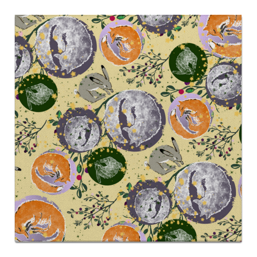 Заказать холст в Москве. Холст 50x50 FOREST DREAMS PATTERN от ELENA ZHARINOVA - готовые дизайны и нанесение принтов.