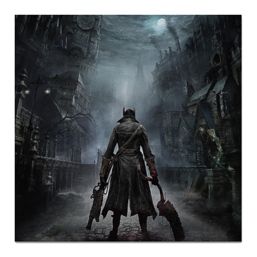 Заказать холст в Москве. Холст 50x50 Bloodborne от GeekFox  - готовые дизайны и нанесение принтов.