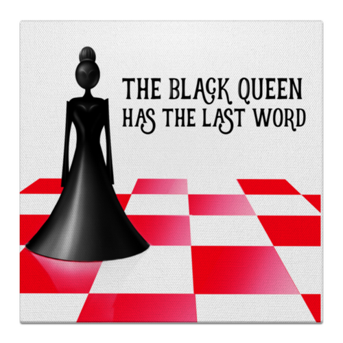 Заказать холст в Москве. Холст 50x50 BLACK QUEEN от ELENA ZHARINOVA - готовые дизайны и нанесение принтов.