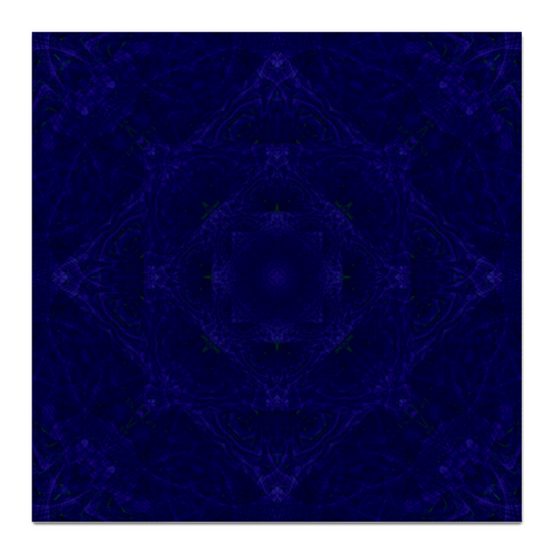 Заказать холст в Москве. Холст 50x50 deep blue fractal mandala от Андрей Andr0Med0S - готовые дизайны и нанесение принтов.