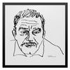 Заказать холст в Москве. Холст 50x50 Портрет писателя Маркеса | Автор А.Неизвестнова от Apfelbaum - готовые дизайны и нанесение принтов.