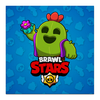 Заказать холст в Москве. Холст 50x50 BRAWL STARS SPIKE от geekbox - готовые дизайны и нанесение принтов.