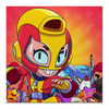Заказать холст в Москве. Холст 50x50 BRAWL STARS MAX от geekbox - готовые дизайны и нанесение принтов.