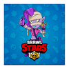 Заказать холст в Москве. Холст 50x50 BRAWL STARS EMZ от geekbox - готовые дизайны и нанесение принтов.