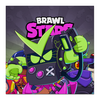 Заказать холст в Москве. Холст 50x50 BRAWL STARS 8-BIT VIRUS от geekbox - готовые дизайны и нанесение принтов.