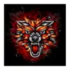 Заказать холст в Москве. Холст 50x50 Wolf & Fire от Аня Лукьянова - готовые дизайны и нанесение принтов.
