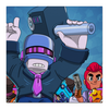 Заказать холст в Москве. Холст 50x50 BRAWL STARS FRANK от geekbox - готовые дизайны и нанесение принтов.