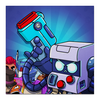 Заказать холст в Москве. Холст 50x50 BRAWL STARS 8-BIT от geekbox - готовые дизайны и нанесение принтов.