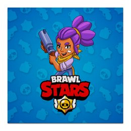 Заказать холст в Москве. Холст 50x50 BRAWL STARS SHELLY  от geekbox - готовые дизайны и нанесение принтов.