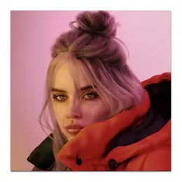 Заказать холст в Москве. Холст 50x50 Billie Eilish от Jimmy Flash - готовые дизайны и нанесение принтов.