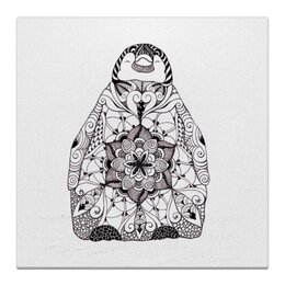 Заказать холст в Москве. Холст 50x50 Пингвин от Юлия Лобанова - готовые дизайны и нанесение принтов.