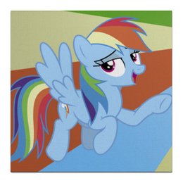 Заказать холст в Москве. Холст 50x50 Rainbow Dash Color Line от shadow_dash - готовые дизайны и нанесение принтов.