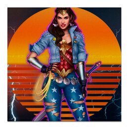 Заказать холст в Москве. Холст 50x50 Чудо-женщина / Wonder Woman от Jimmy Flash - готовые дизайны и нанесение принтов.