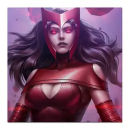 Заказать холст в Москве. Холст 50x50 Алая Ведьма / Scarlet Witch от Jimmy Flash - готовые дизайны и нанесение принтов.