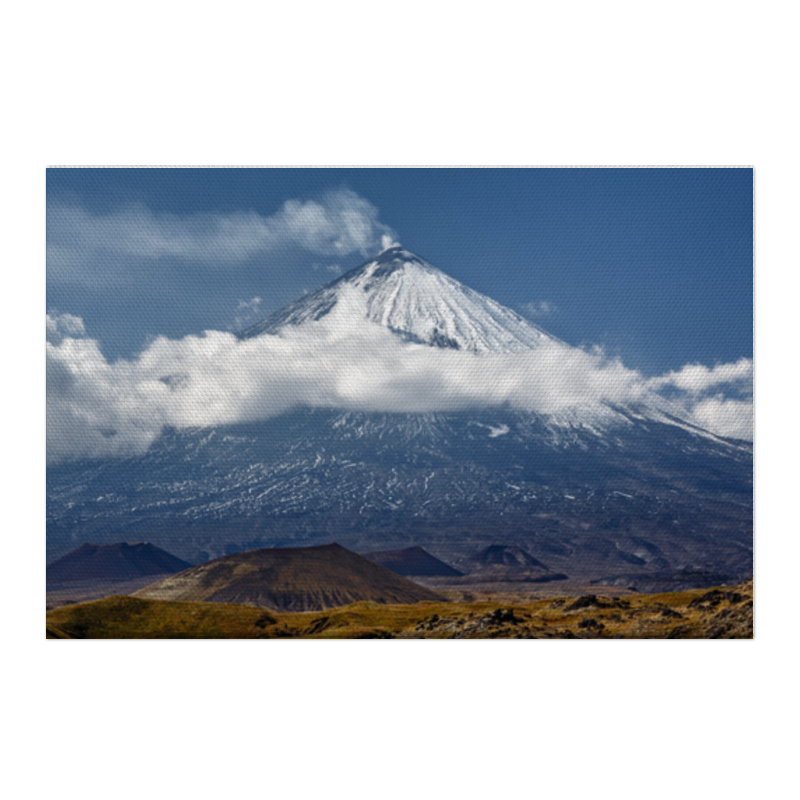 Printio Холст 50×75 Камчатка, осенний пейзаж, извержение вулкана printio холст 50×50 пейзаж