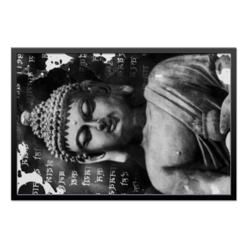 Printio Холст 50×75 Будда (письмена) printio коробка для чехлов будда письмена