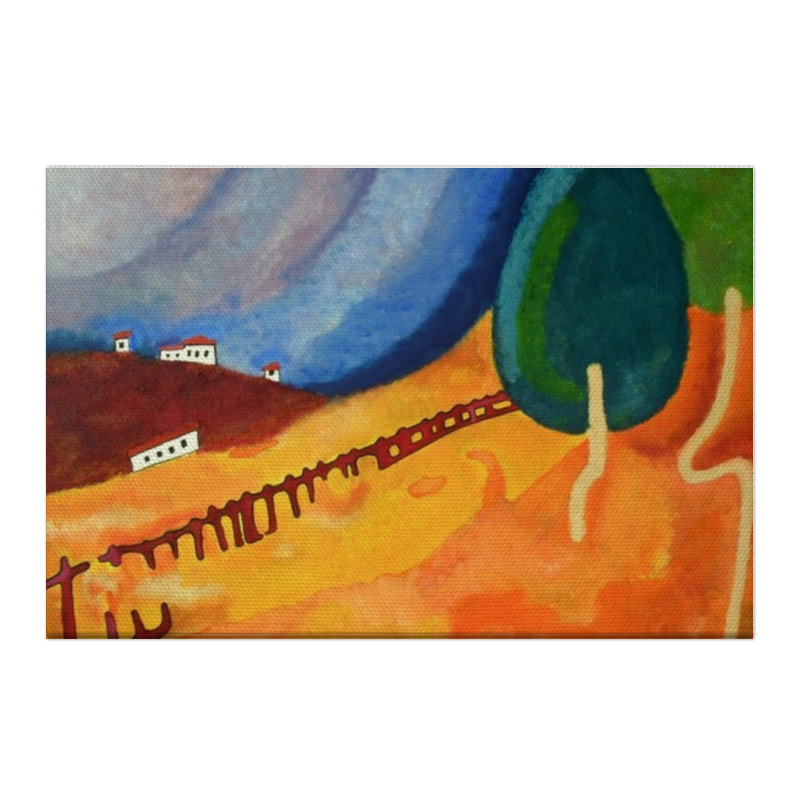 Printio Холст 50×75 Сельский пейзаж