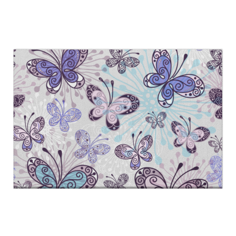 Printio Холст 50×75 Фиолетовые бабочки