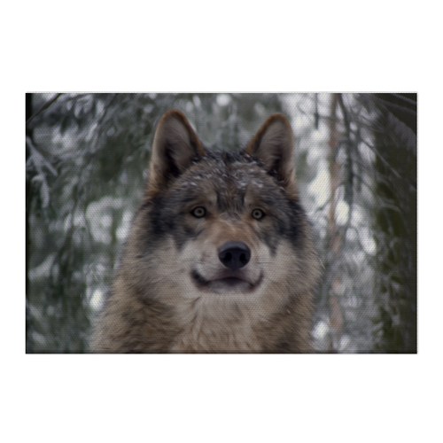 Заказать холст в Москве. Холст 50x75 Волк в лесу от weeert - готовые дизайны и нанесение принтов.