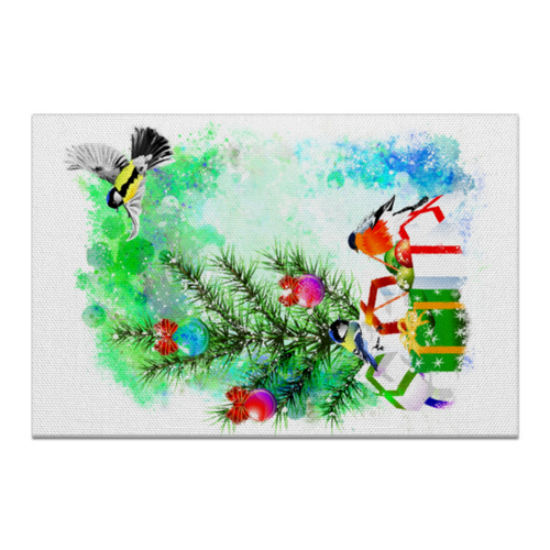 Заказать холст в Москве. Холст 50x75 Новогоднее настроение. от Zorgo-Art  - готовые дизайны и нанесение принтов.